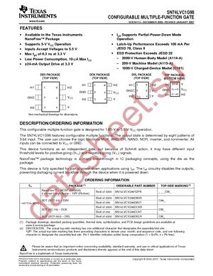 SN74LVC1G98DBVRE4 datasheet  